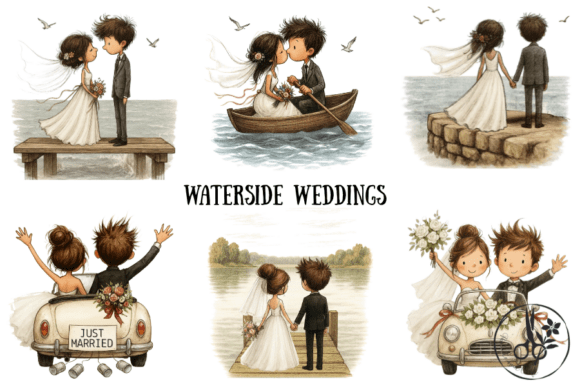 Download Waterside Weddings - Png &amp; Pdf Clipart - Wedding Collection