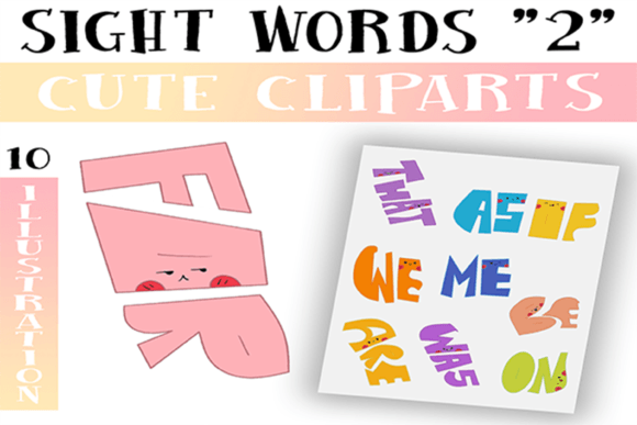 Download Sight Words Cliparts for Commercial Use - Premium Resources
