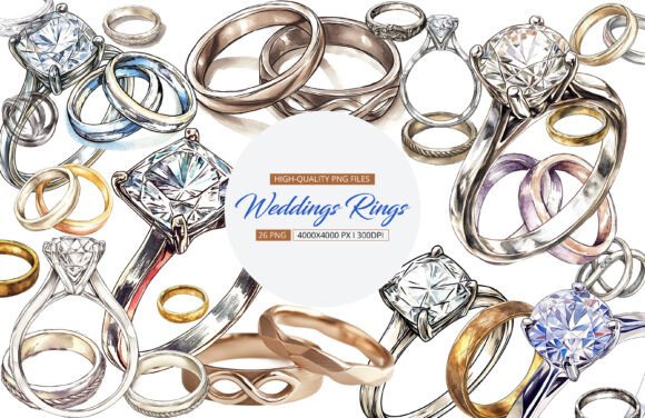 Download Weddings Rings Clipart - Wedding Collection