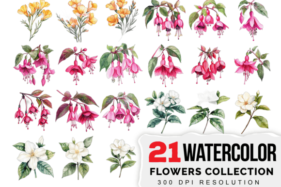 Download Watercolor Flower Clipart for Weddings - Wedding Collection