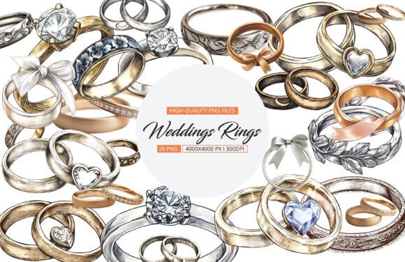 Download Weddings Rings Clipart - Wedding Collection
